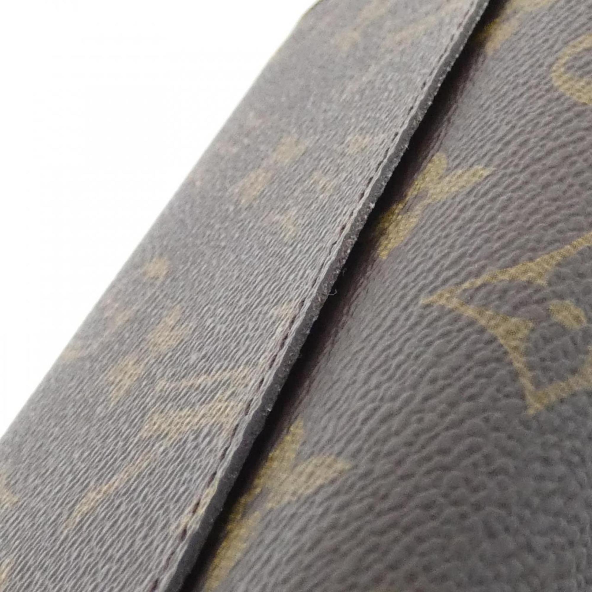 Louis Vuitton Marron Coated Canvas Long Wallet