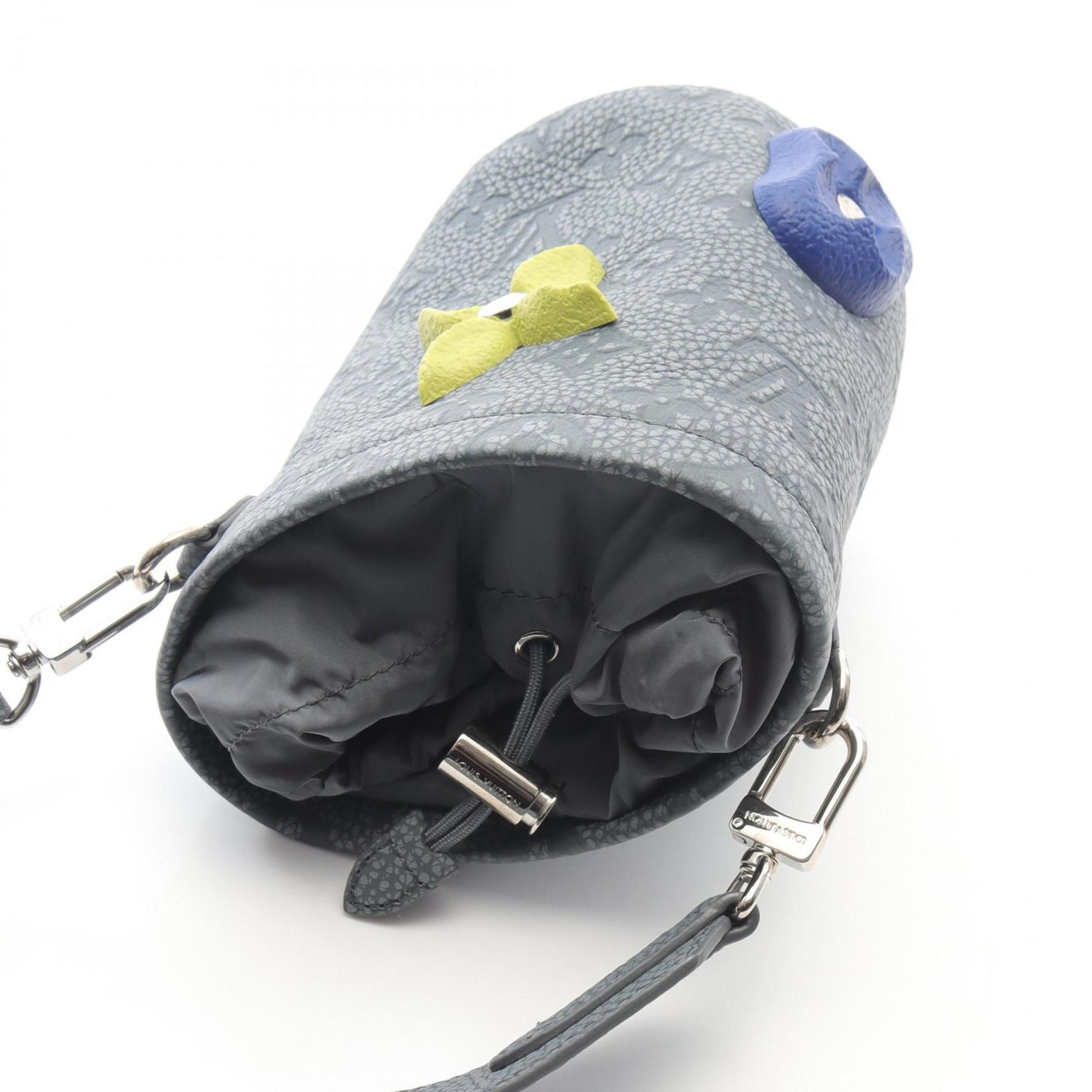 Louis Vuitton Gray Multi-Color Leather Pouch Shoulder Bag