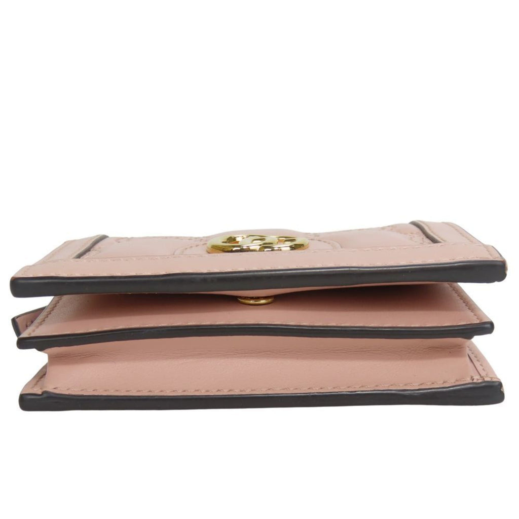 Gucci Pink Leather Wallet (Bi-Fold) (Pre-Owned)
