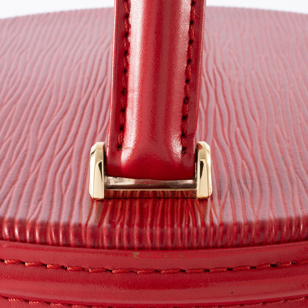 Louis Vuitton Castilian Red Epi Leather Handbag Vanity Bag