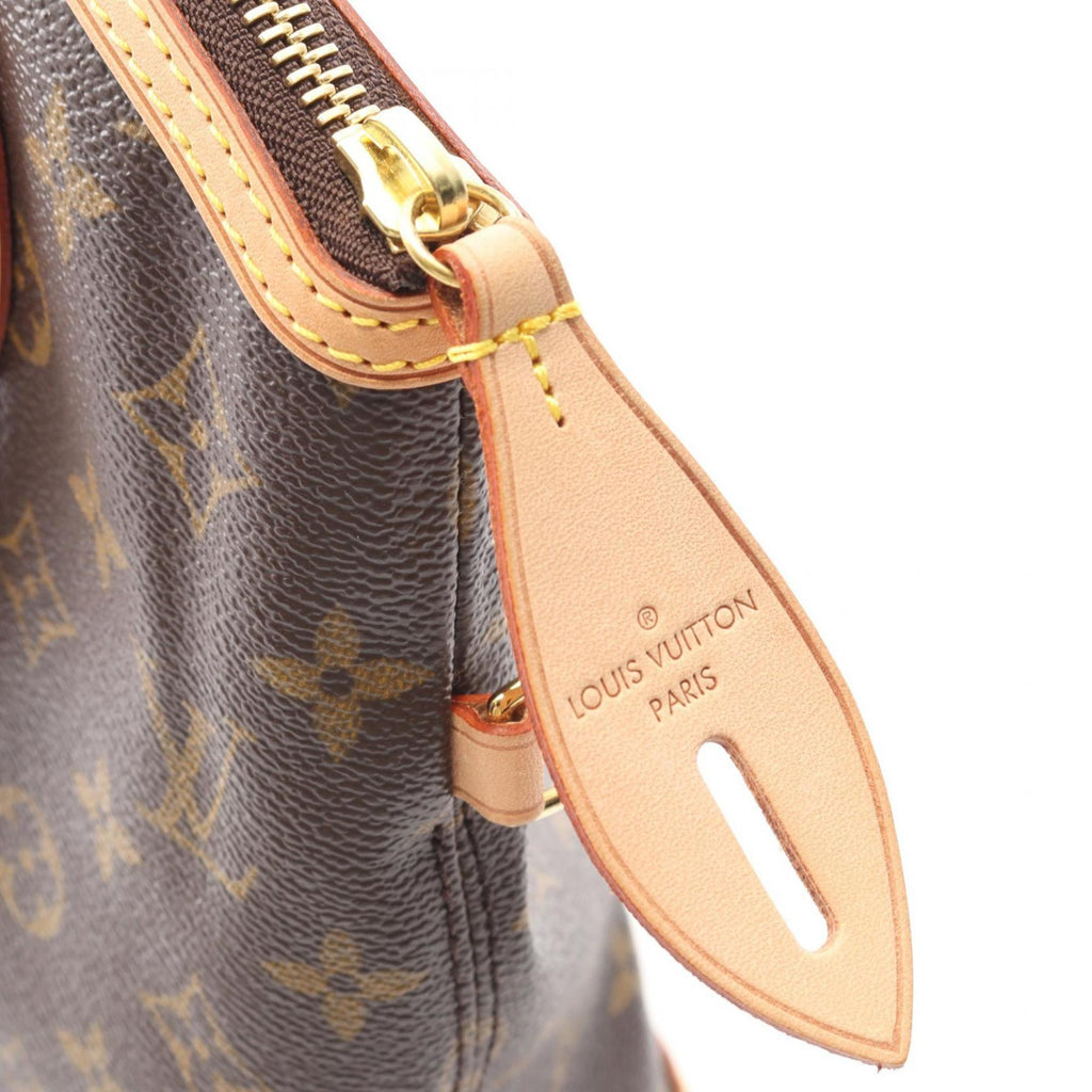 Louis Vuitton Brown Monogram Coated Canvas Leather Handbag