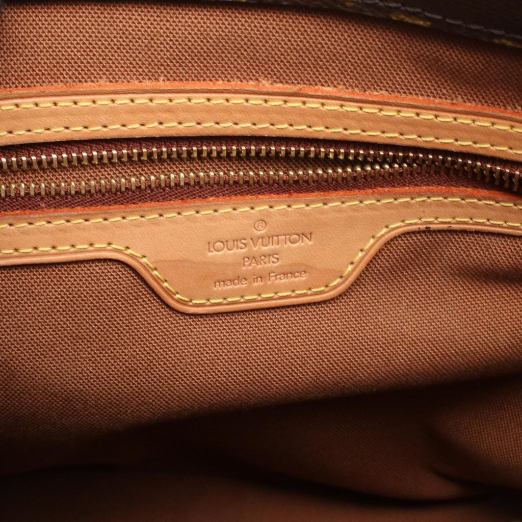 Louis Vuitton Monogram Brown Coated Canvas Leather Shoulder Bag