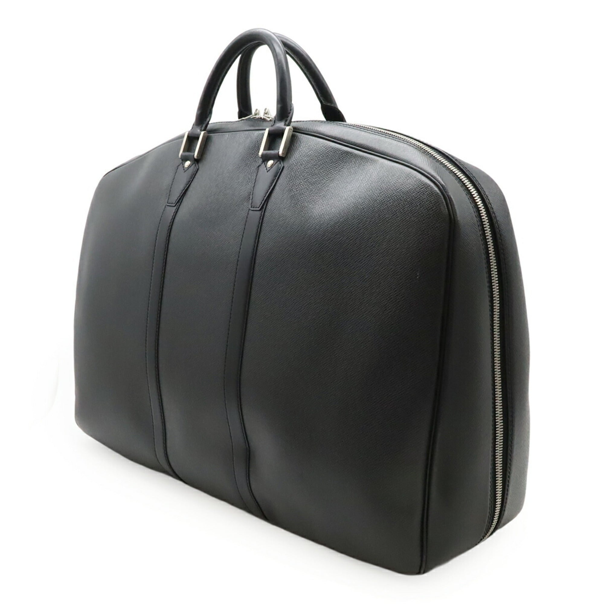 Louis Vuitton Ardoise Black Taiga Leather Boston Bag