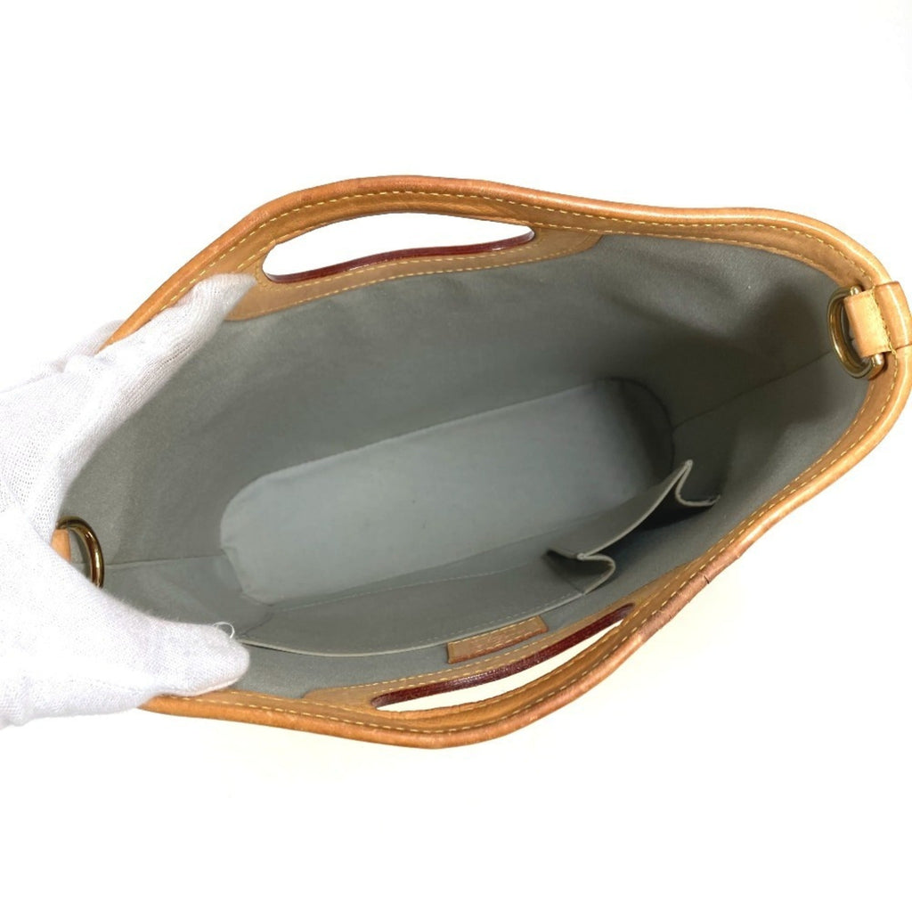 Louis Vuitton White Yellow Monogram Vernis Canvas Handbag