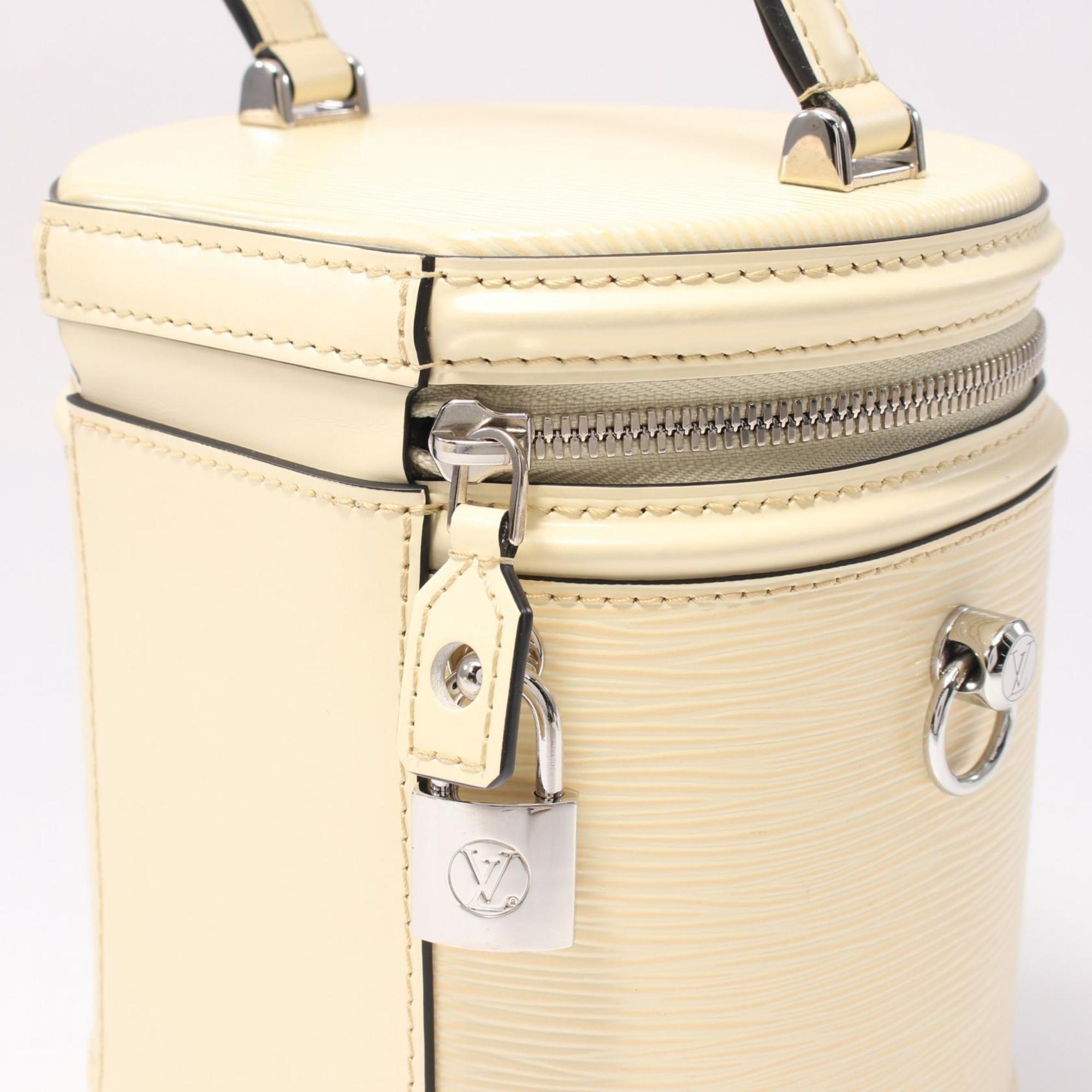 Louis Vuitton Yellow Epi Leather Handbag Vanity Bag