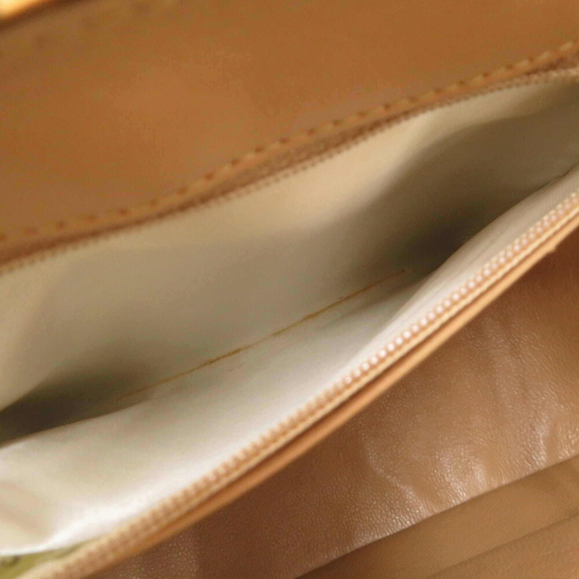 Chanel Beige Straw Leather Shoulder Bag