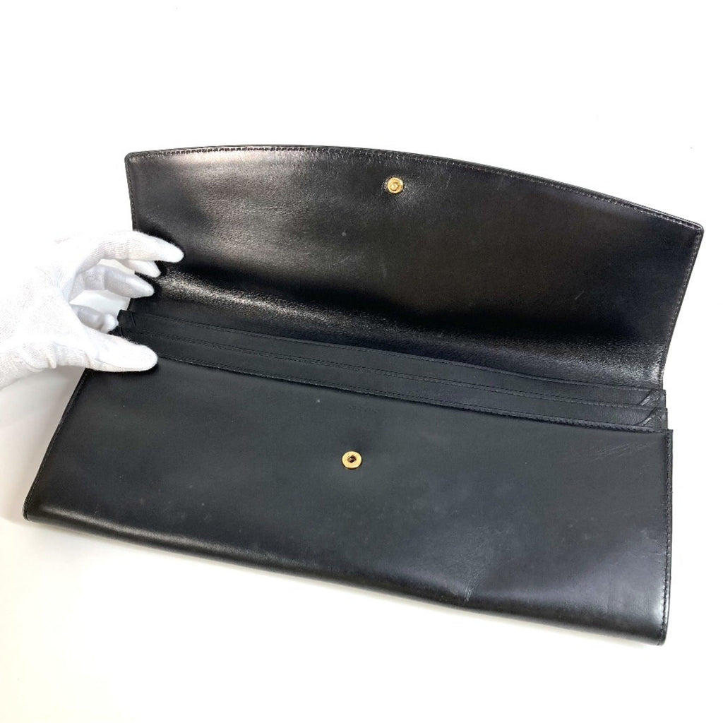 Louis Vuitton Black Leather Clutch Bag