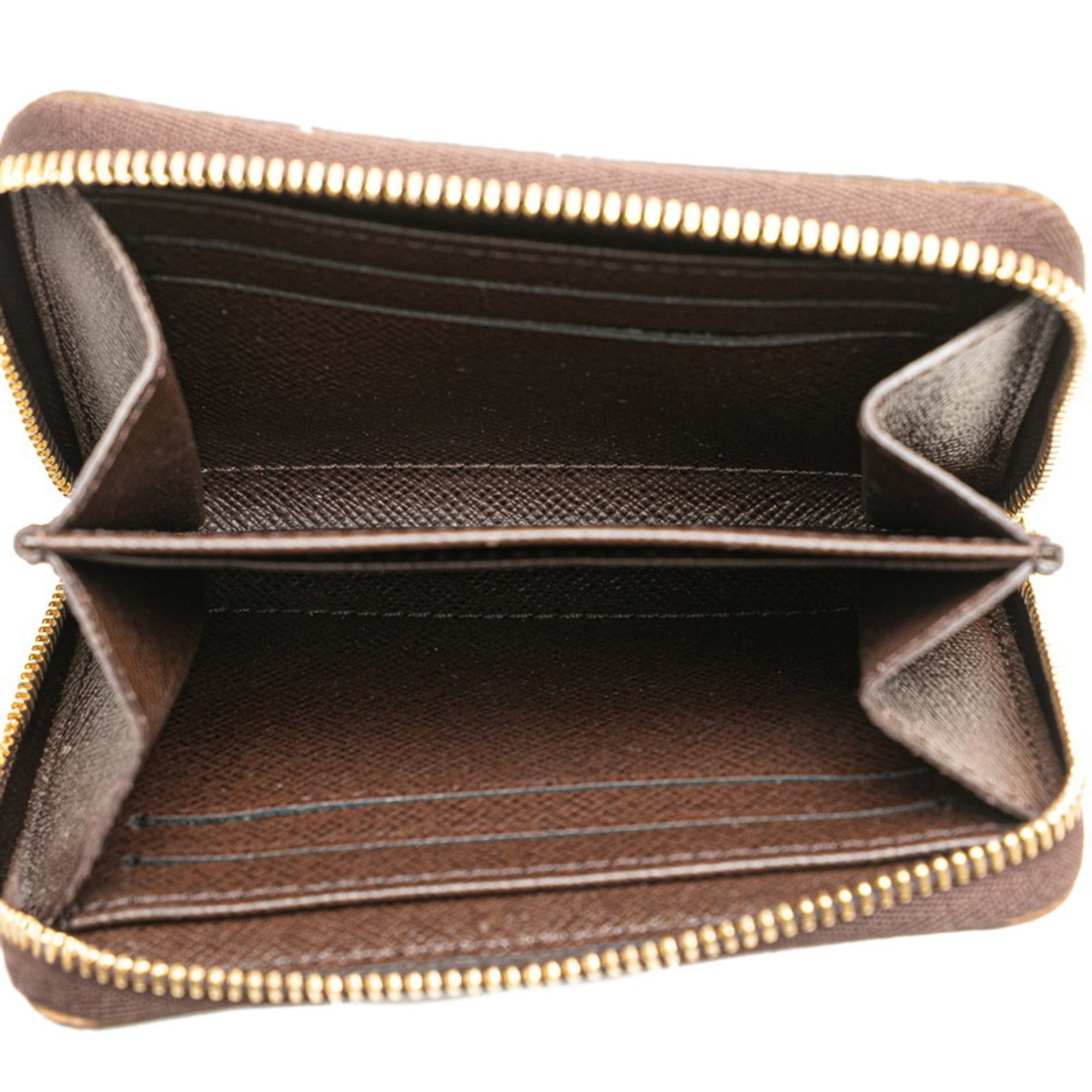 Louis Vuitton Brown Pvc Leather Coin Purse/Coin Case
