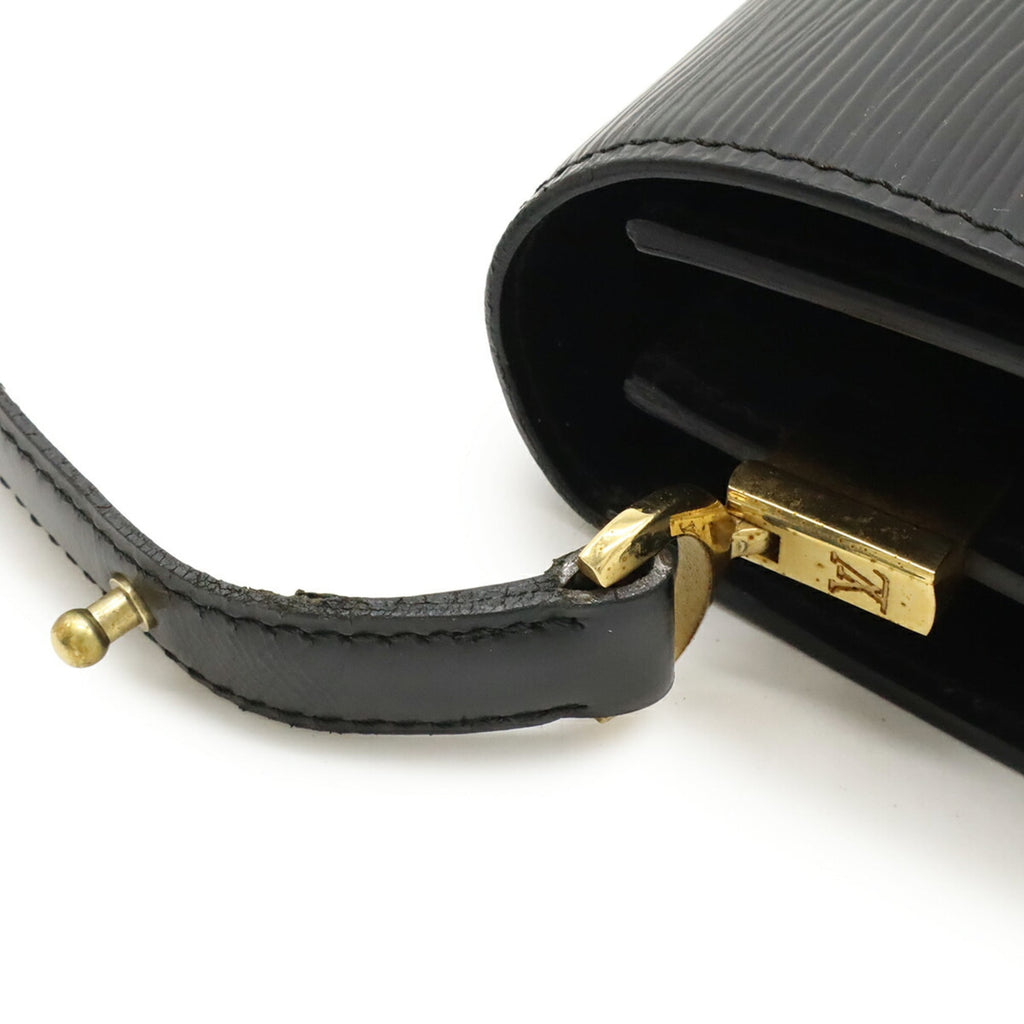 Louis Vuitton Epi Black Noir Epi Leather Pochette Shoulder Bag