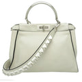 Fendi Peekaboo White Leather Handbag