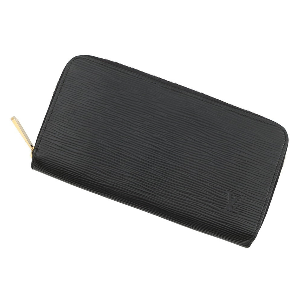 Louis Vuitton Black Noir Epi Leather Long Wallet