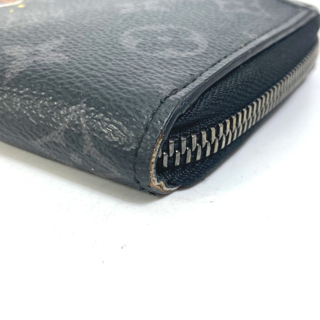 Louis Vuitton Monogram Eclipse Black Blue Monogram Eclipse Long Wallet
