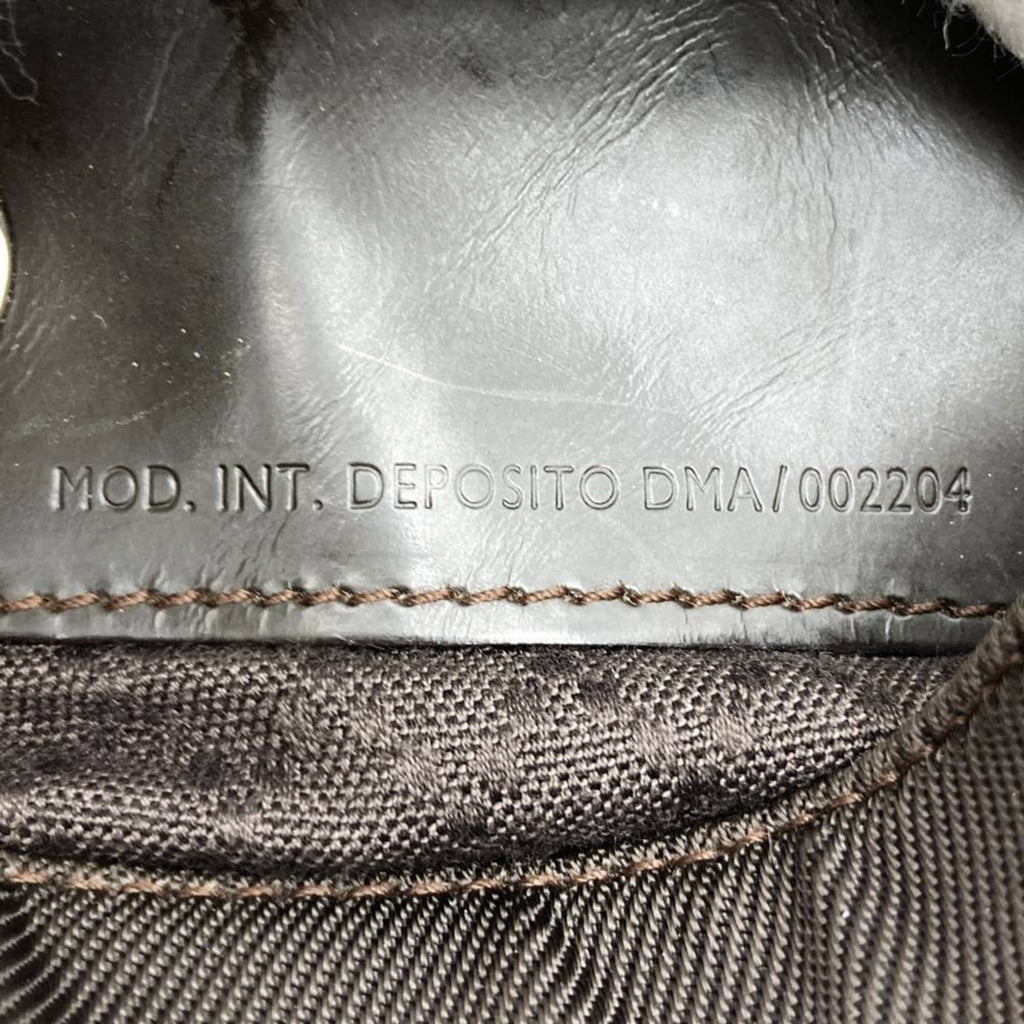 Gucci Brown Nylon Leather Shoulder Bag (Pre-Owned)