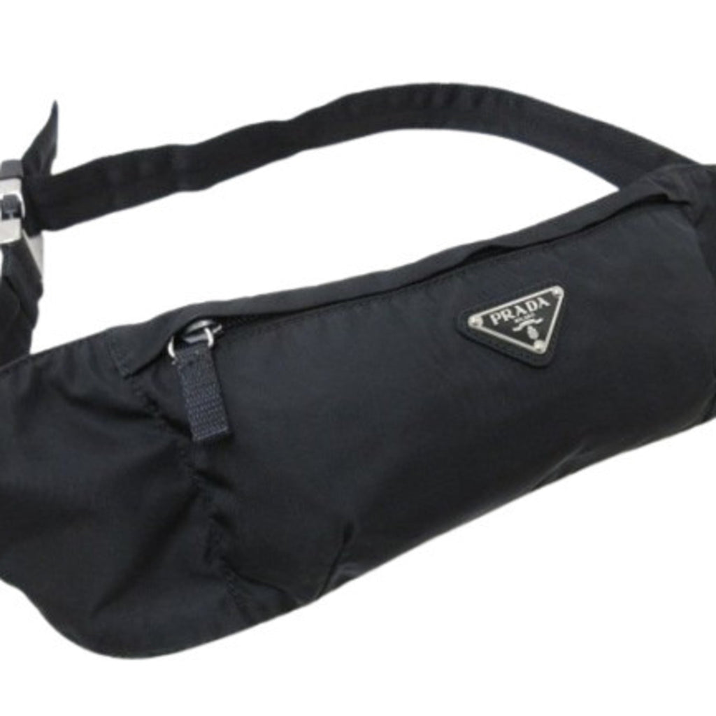 Prada Black Nylon Fanny Pack Sling Bag