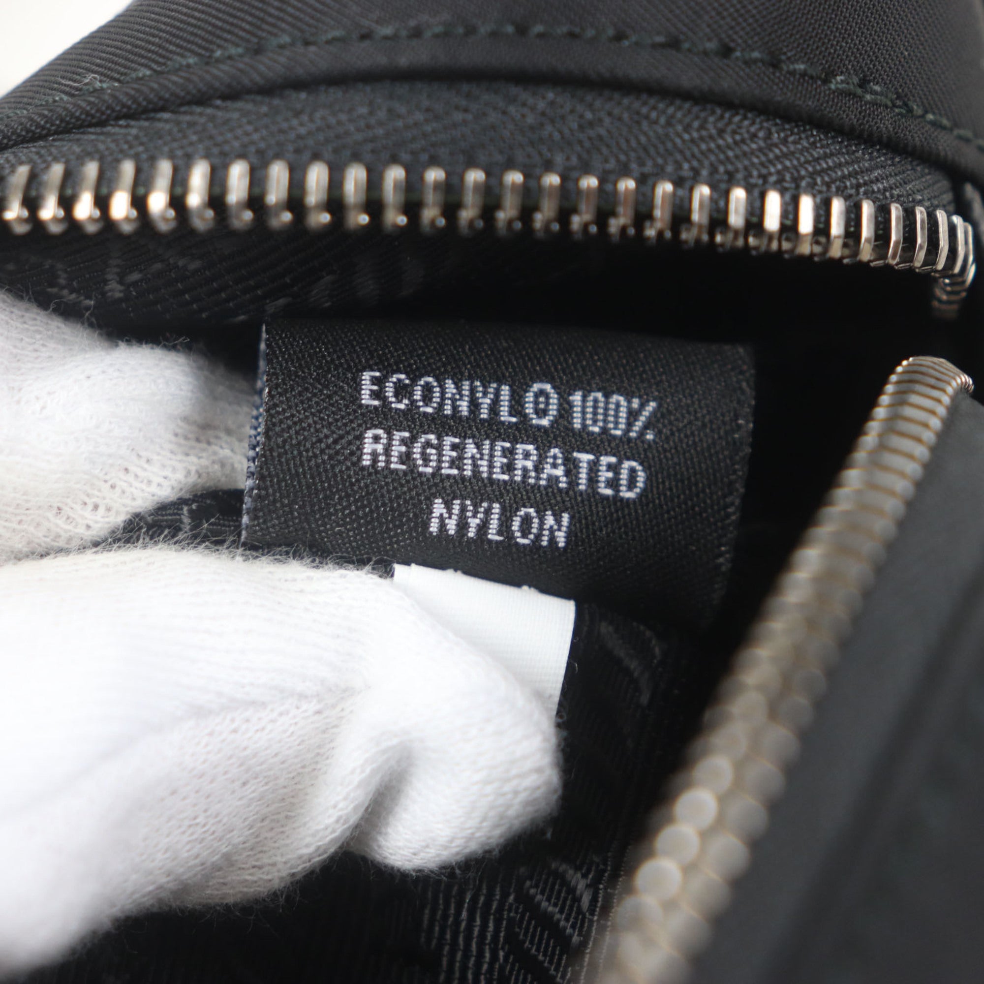 Prada Black Nylon Saffiano Shoulder Bag