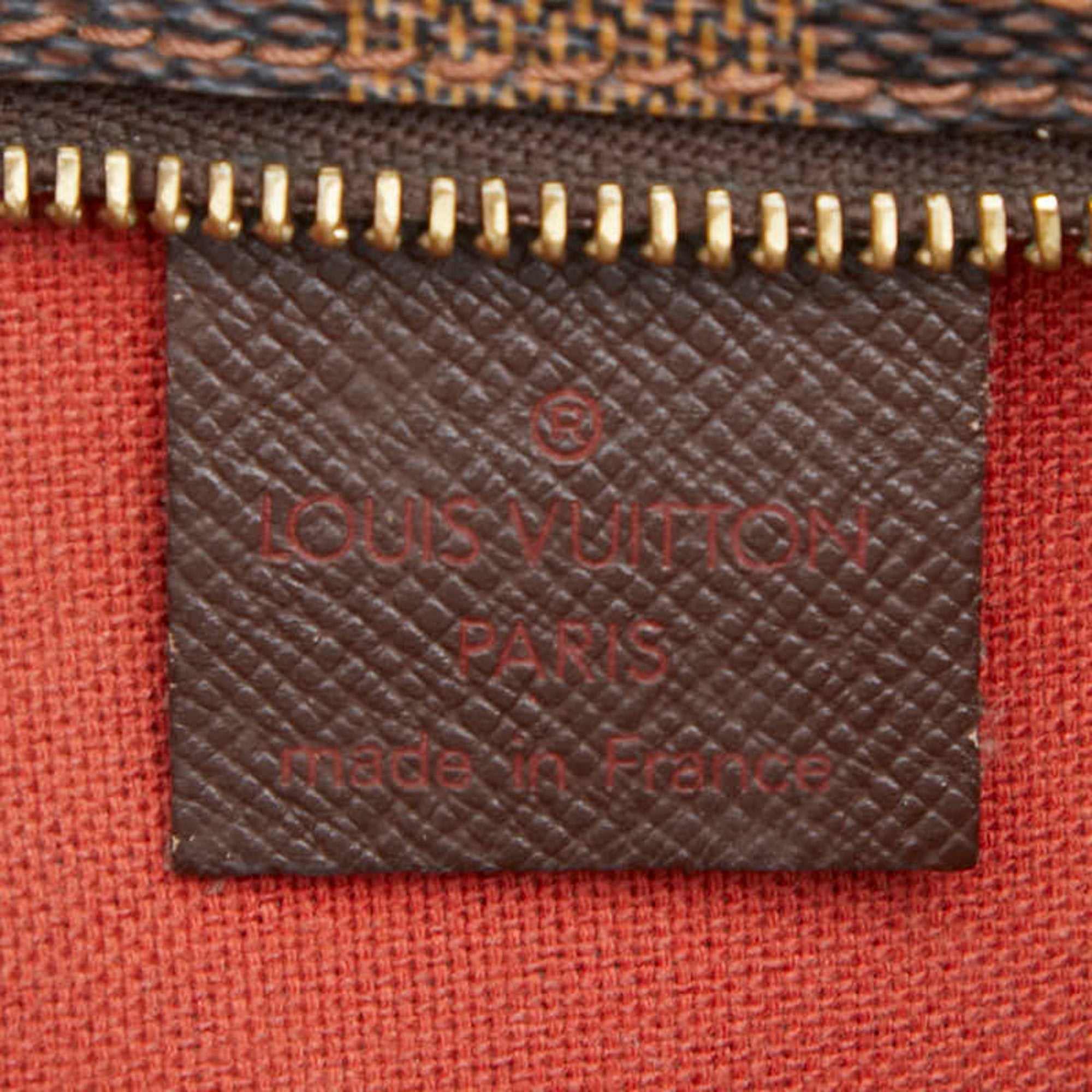 Louis Vuitton Brown Pvc Leather Shoulder Bag