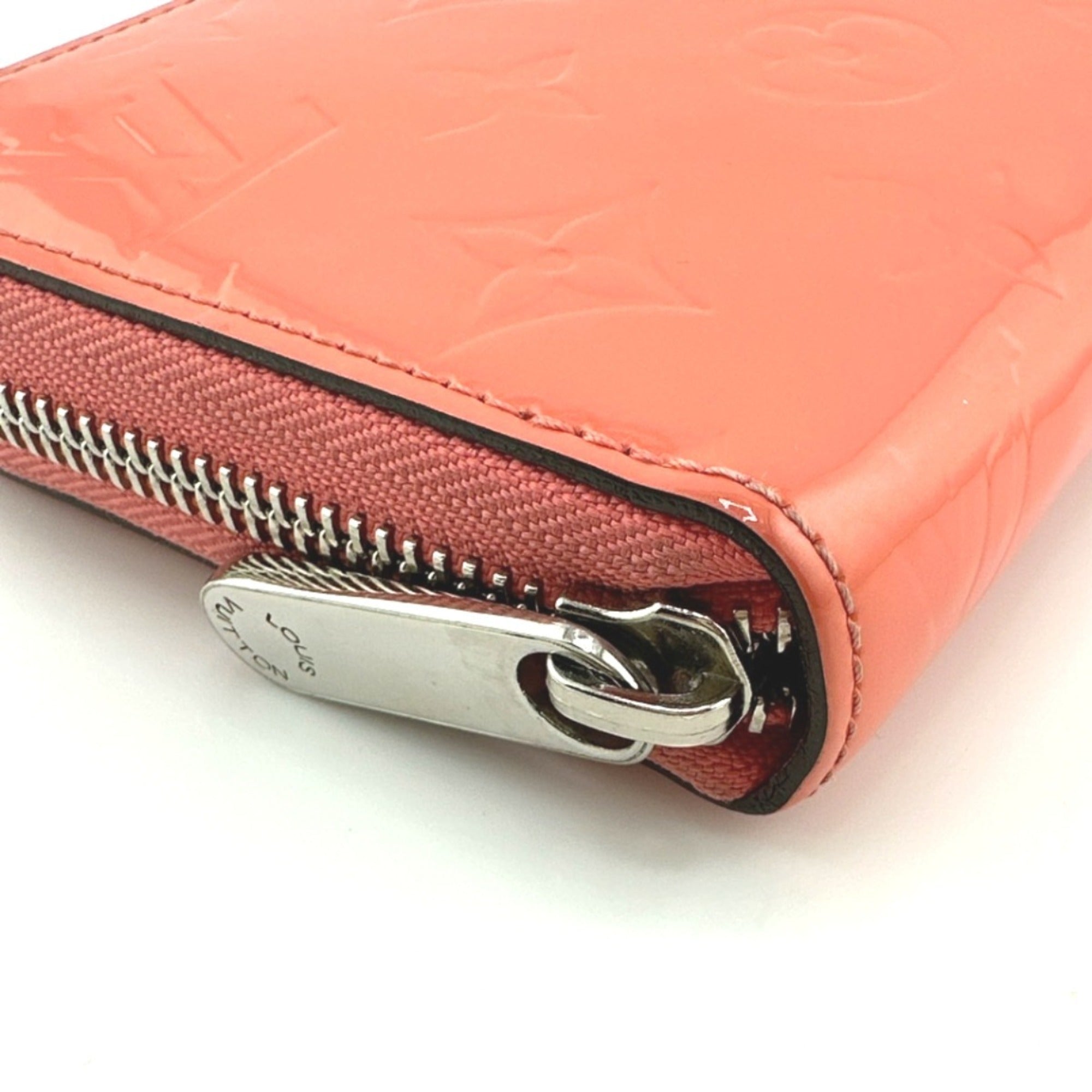 Louis Vuitton Monogram Vernis Rose Litchi Monogram Vernis Long Wallet
