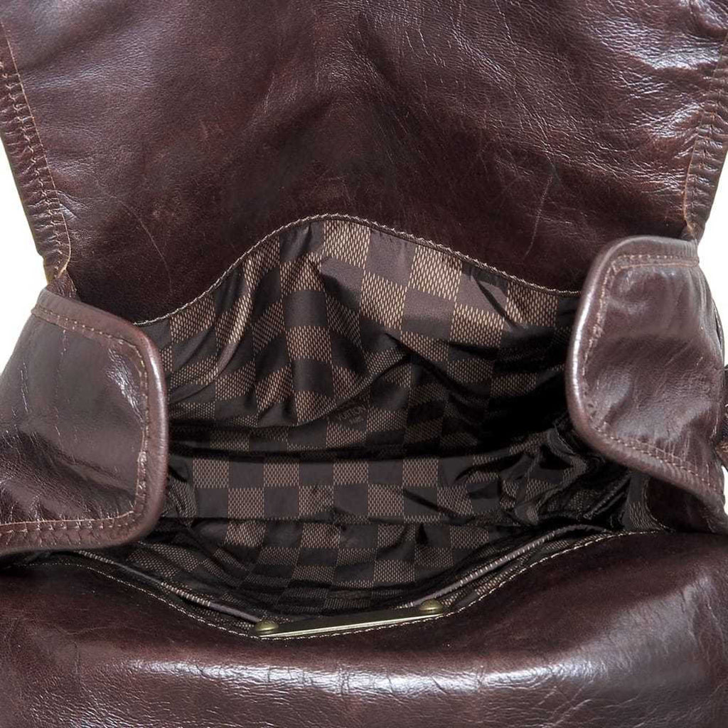 Louis Vuitton Brown Leather Shoulder Bag