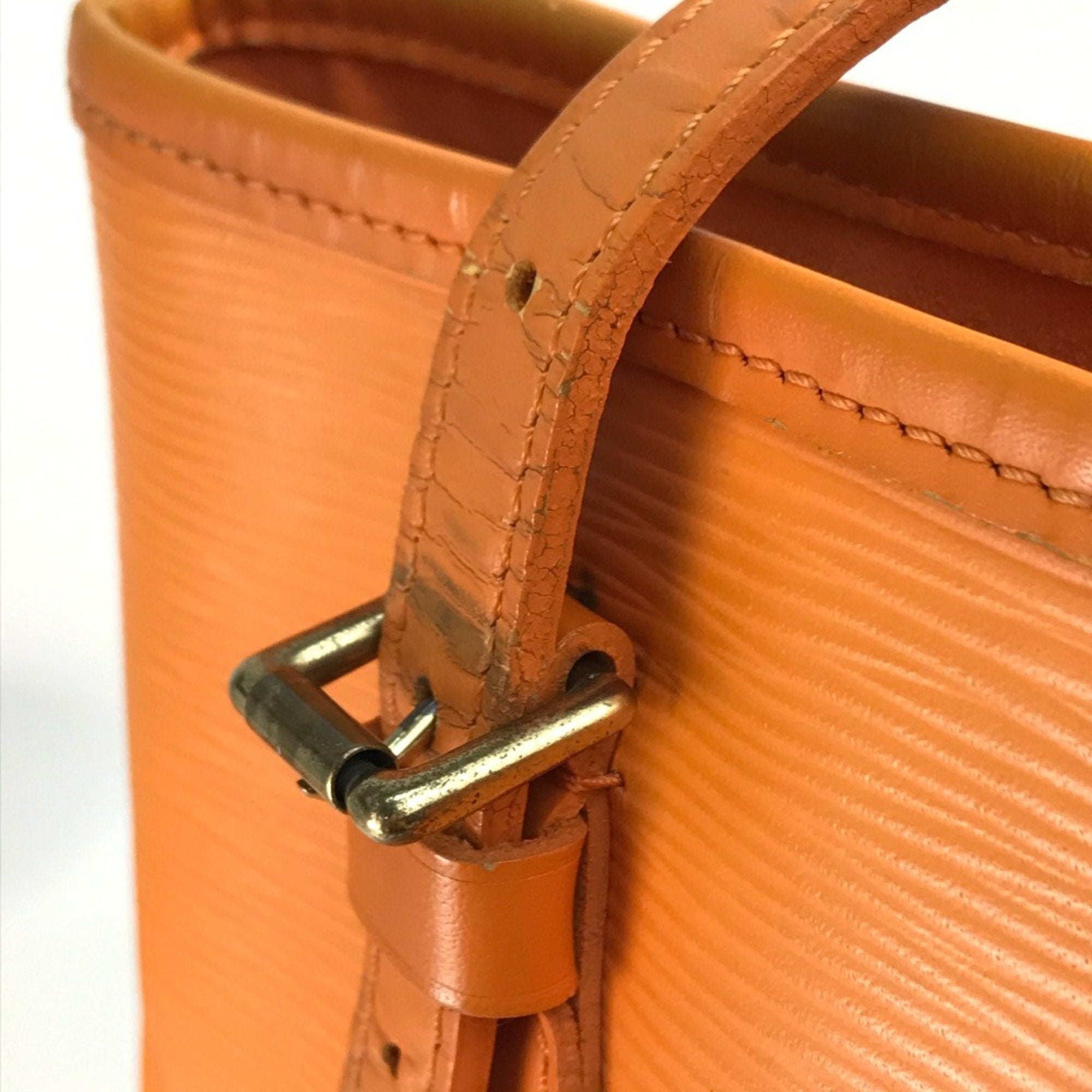 Louis Vuitton Epi Orange Epi Leather Handbag Shoulder Bag Tote Bag