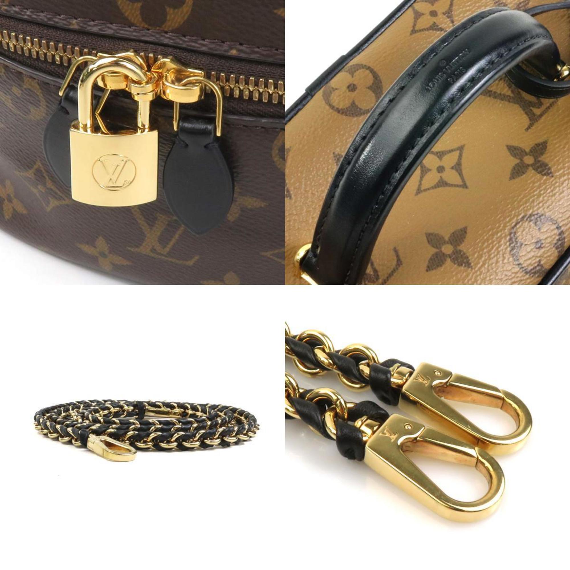 Louis Vuitton Brown Monogram Reverse Shoulder Bag Vanity Bag