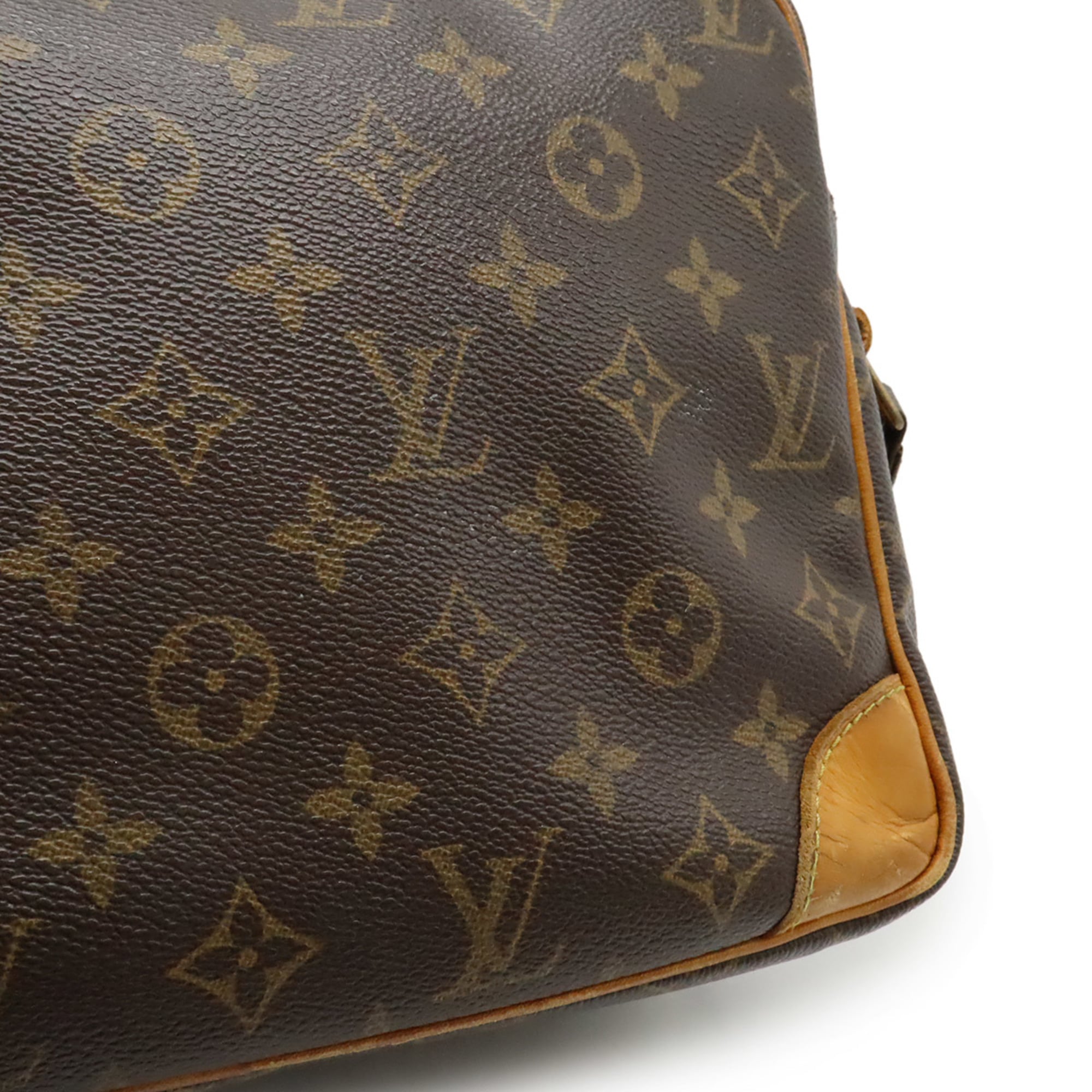 Louis Vuitton Brown Canvas Handbag Shoulder Bag