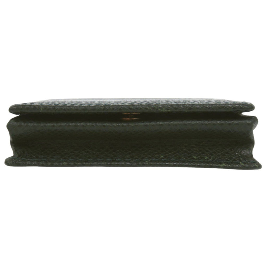 Louis Vuitton Green Taiga Leather Leather Coin Purse/Coin Case