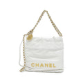 Chanel White Leather Handbag