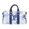 Louis Vuitton Blue White Monogram Canvas Handbag