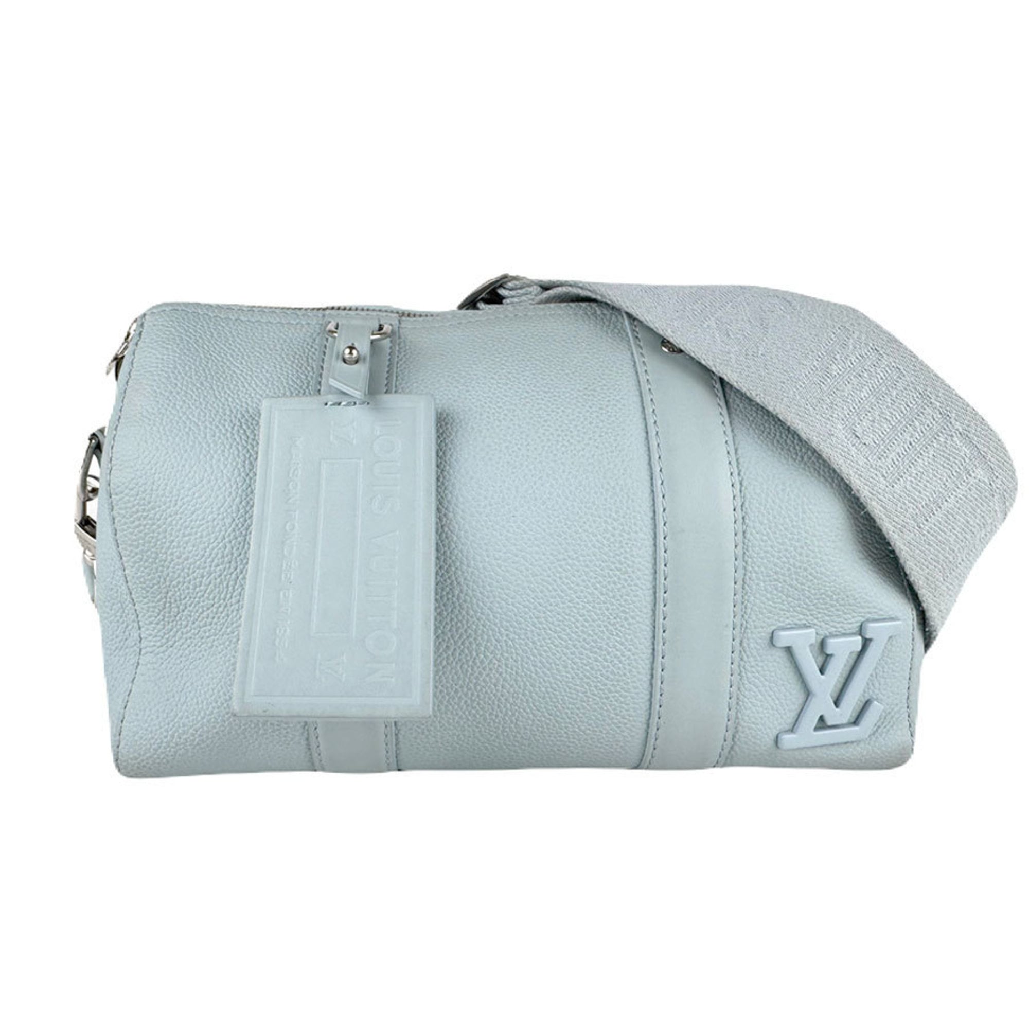 Louis Vuitton Light Blue Leather Shoulder Bag