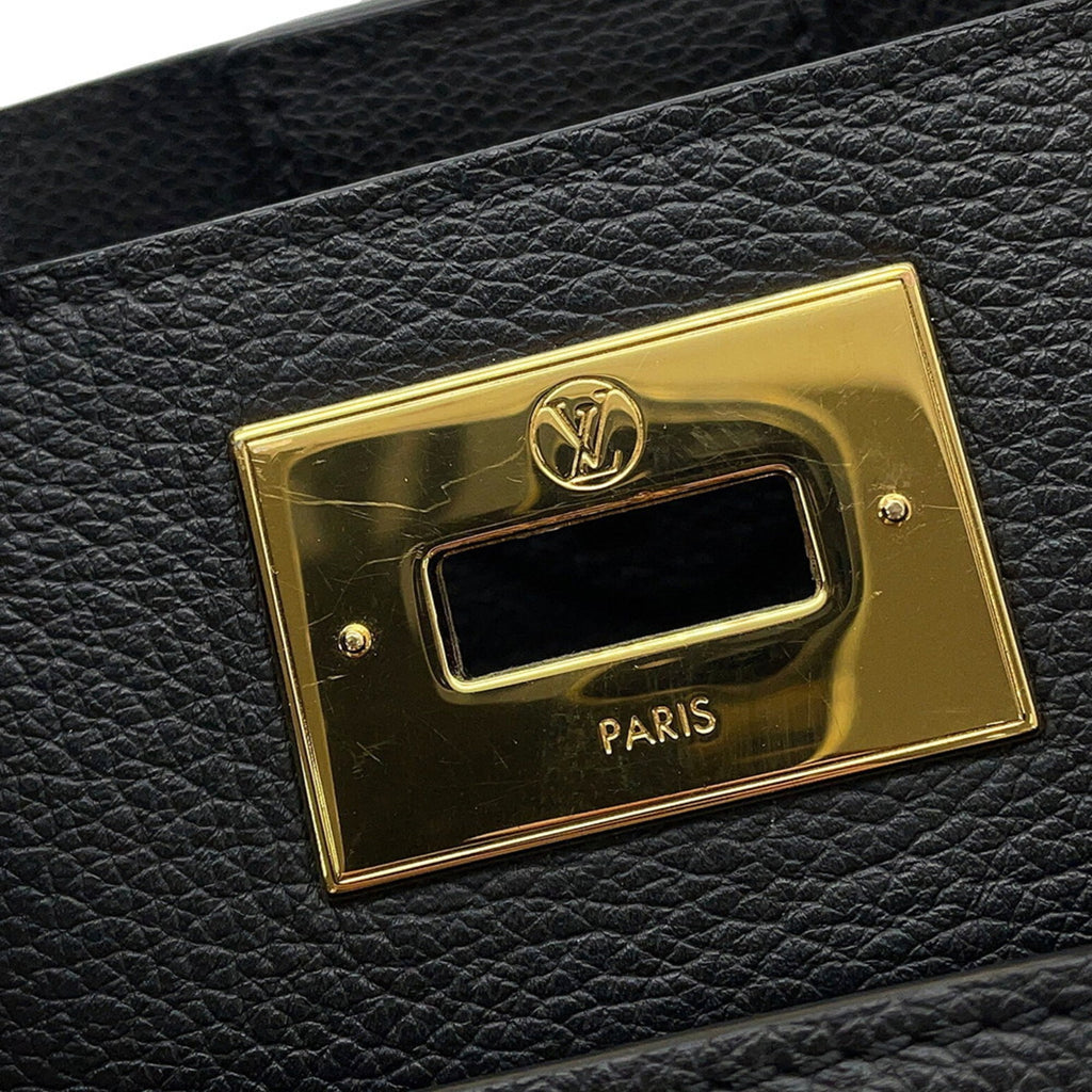 Louis Vuitton Noir Monogram Leather Handbag