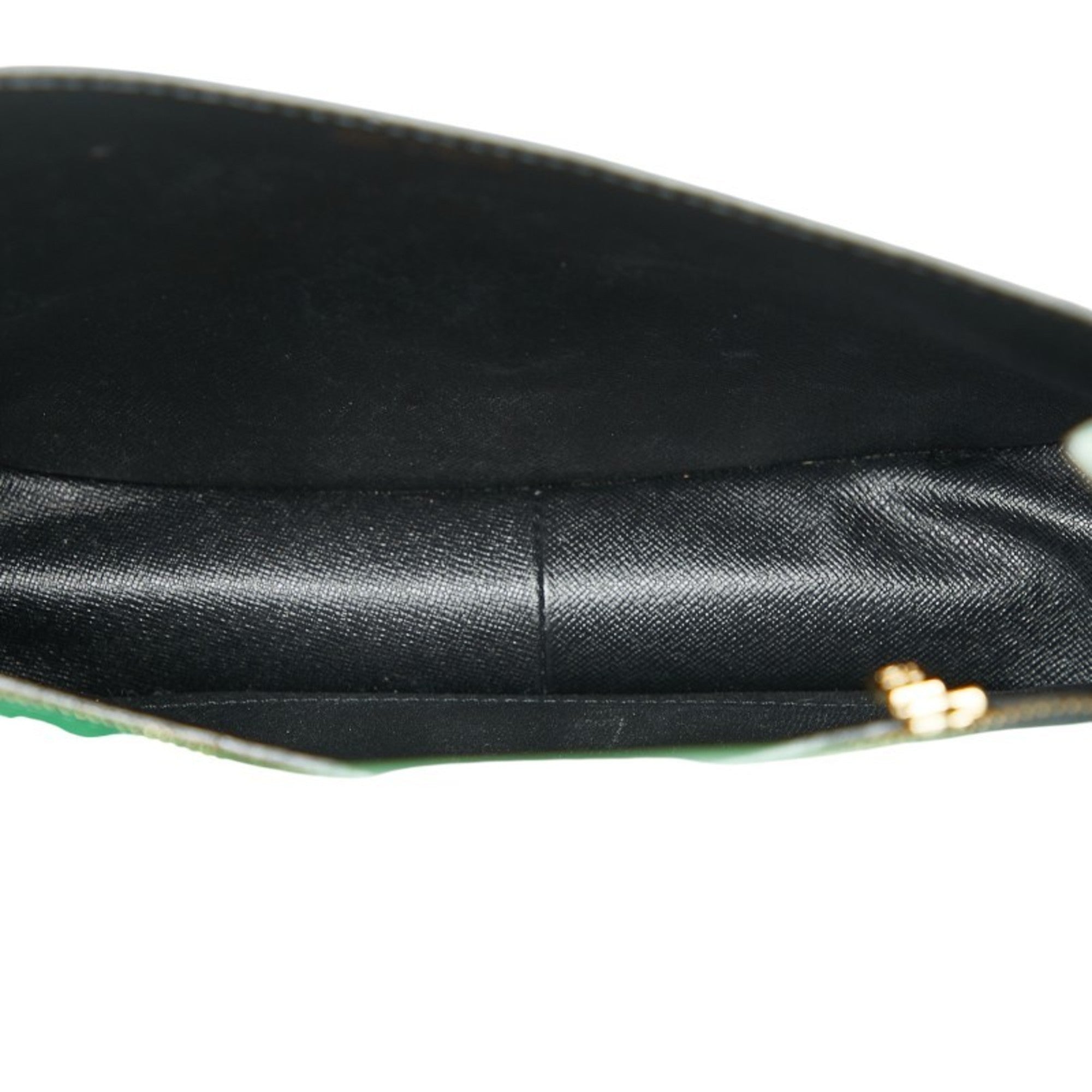 Louis Vuitton Borneo Green Leather Shoulder Bag