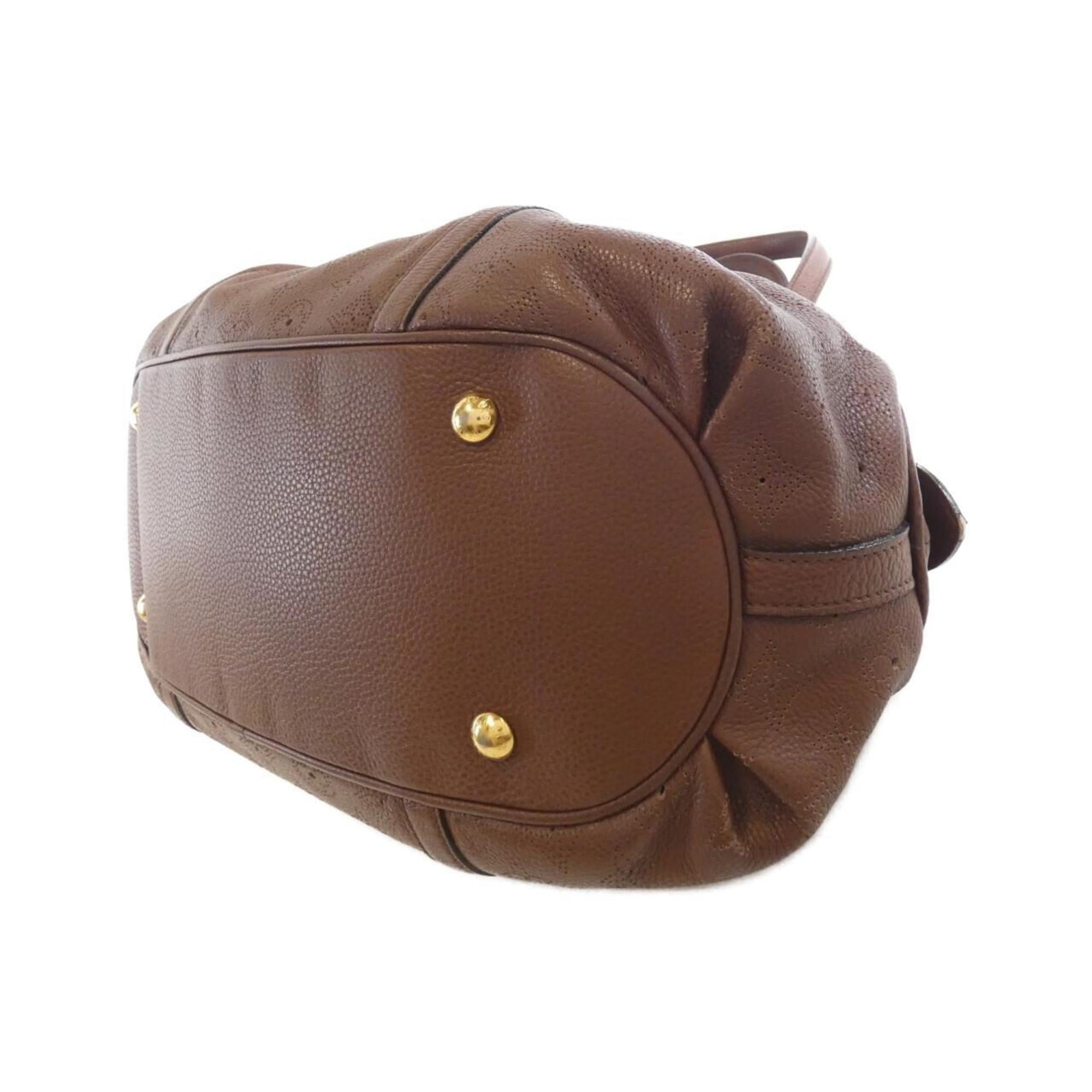 Louis Vuitton Mahina Cognac Leather Shoulder Bag