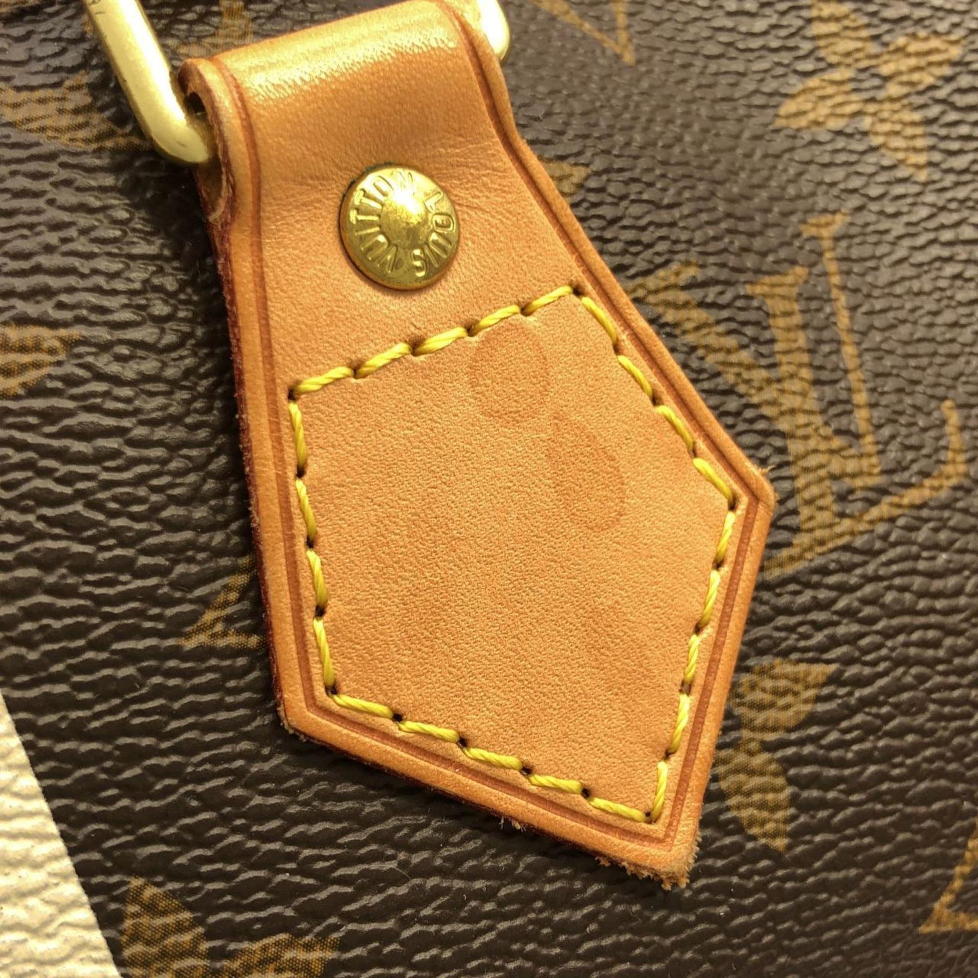 Louis Vuitton Marron Coated Canvas Boston Bag