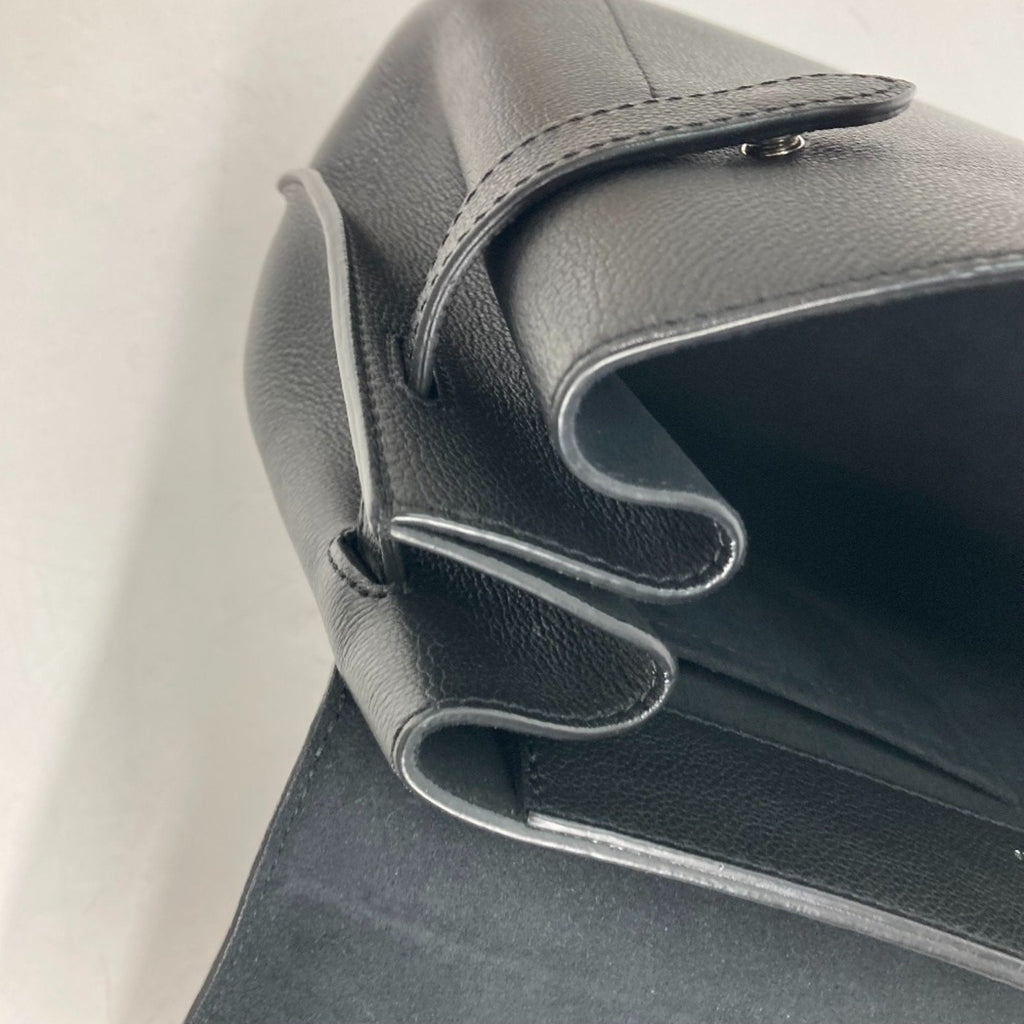 Louis Vuitton Black Noir Leather Handbag Tote Bag