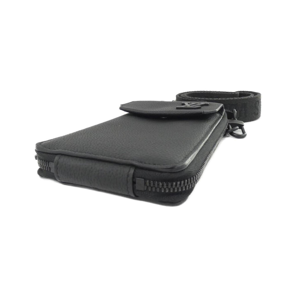 Louis Vuitton Black Leather Pouch Shoulder Bag
