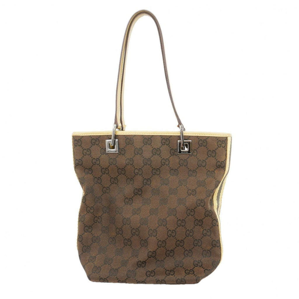 Gucci Brown Canvas Tote Bag (Pre-Owned)
