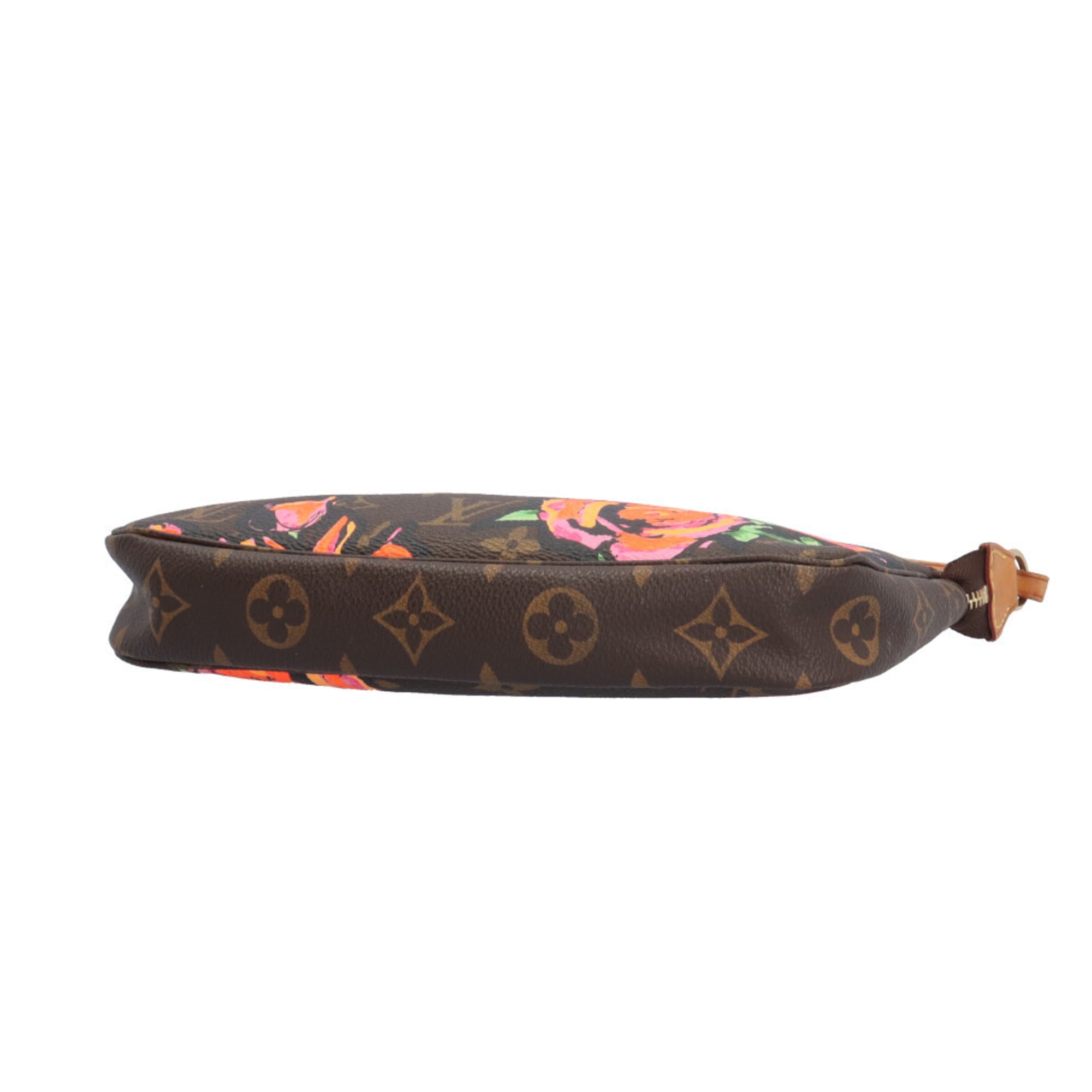 Louis Vuitton Monogram Brown Multi-Color Monogram Rose Handbag Pochette