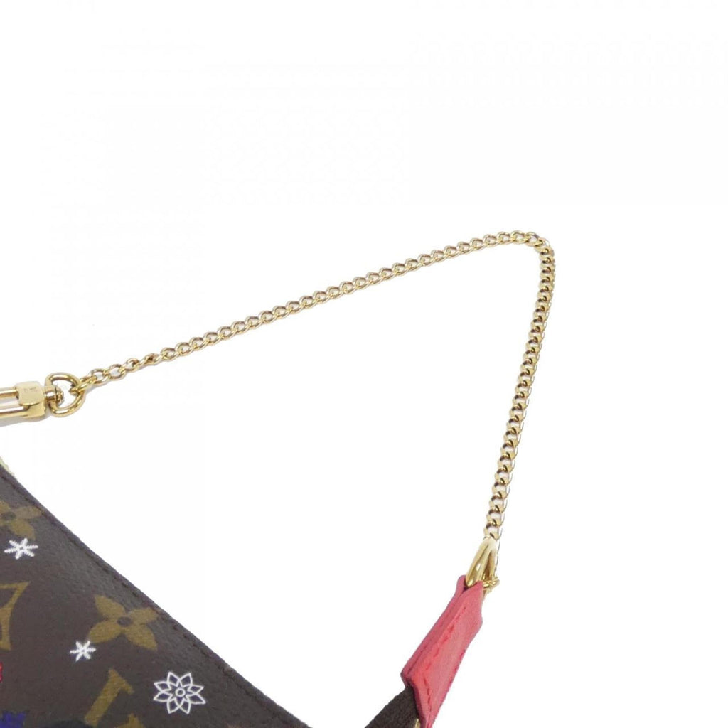 Louis Vuitton Marron Coated Canvas Pochette Pouch