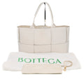 Bottega Veneta White Leather Tote Bag