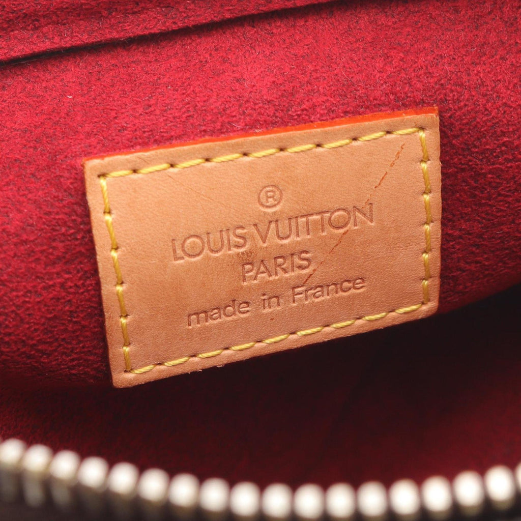 Louis Vuitton Brown Coated Canvas Leather Shoulder Bag