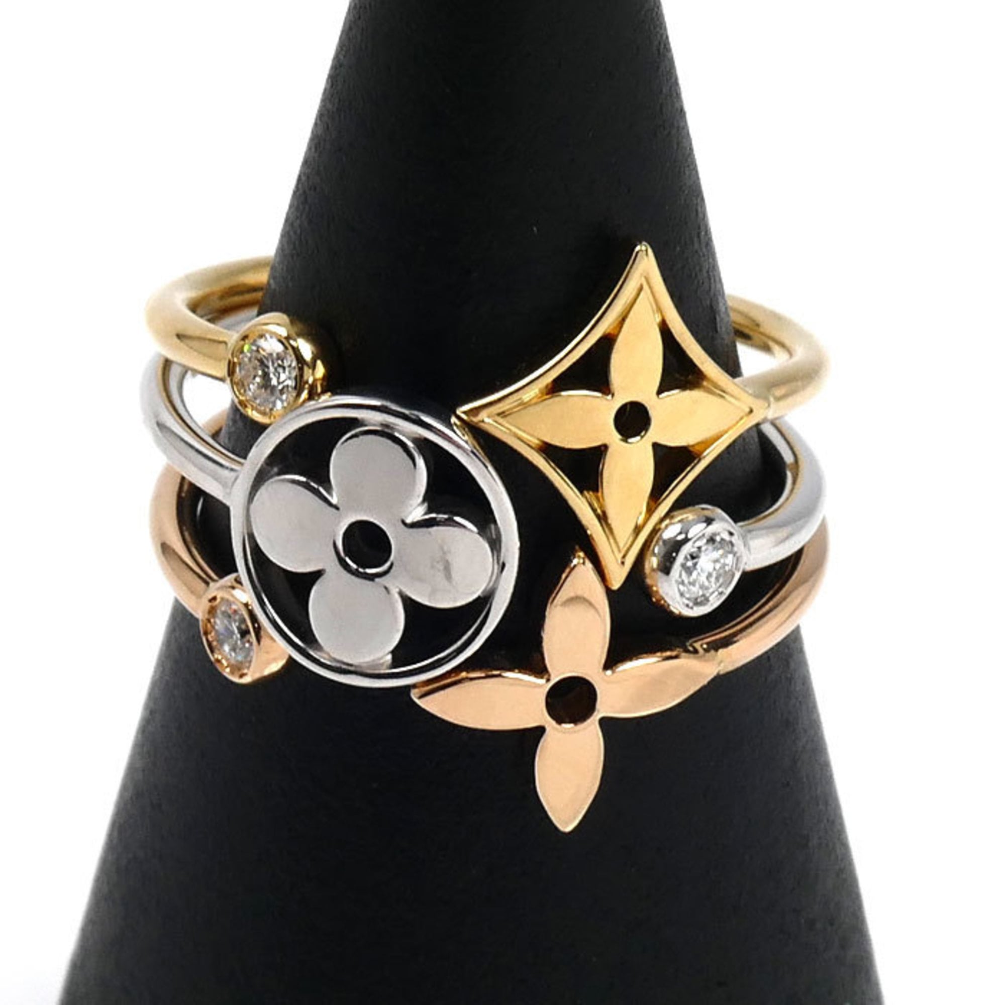 Louis Vuitton Yellow Gold (18K) Pink Gold (18K) White Gold (18K) Band Ring