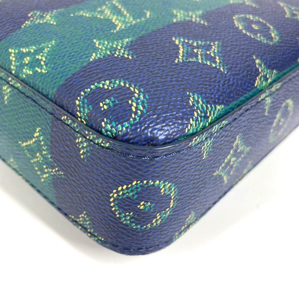 Louis Vuitton Blue Green Clutch Bag