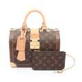Louis Vuitton Brown Coated Canvas Leather Handbag