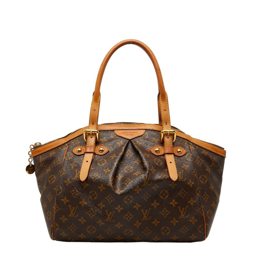 Louis Vuitton Brown Pvc Leather Handbag