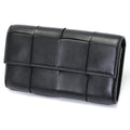 Bottega Veneta Black Leather Long Wallet (Bi-Fold)