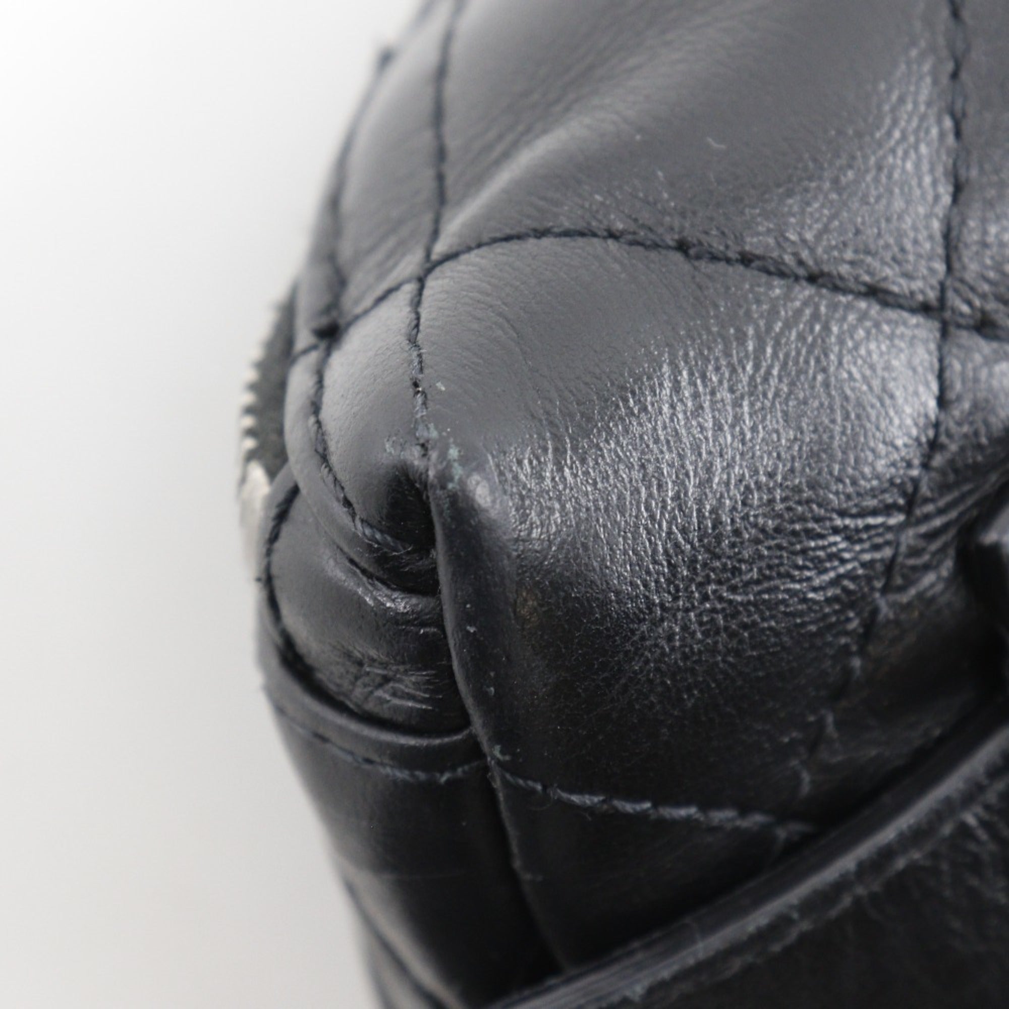 Chanel Black Leather Fanny Pack Sling Bag