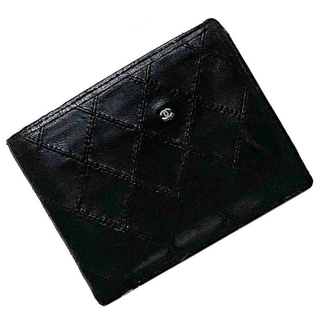 Chanel Black Leather Wallet (Bi-Fold)