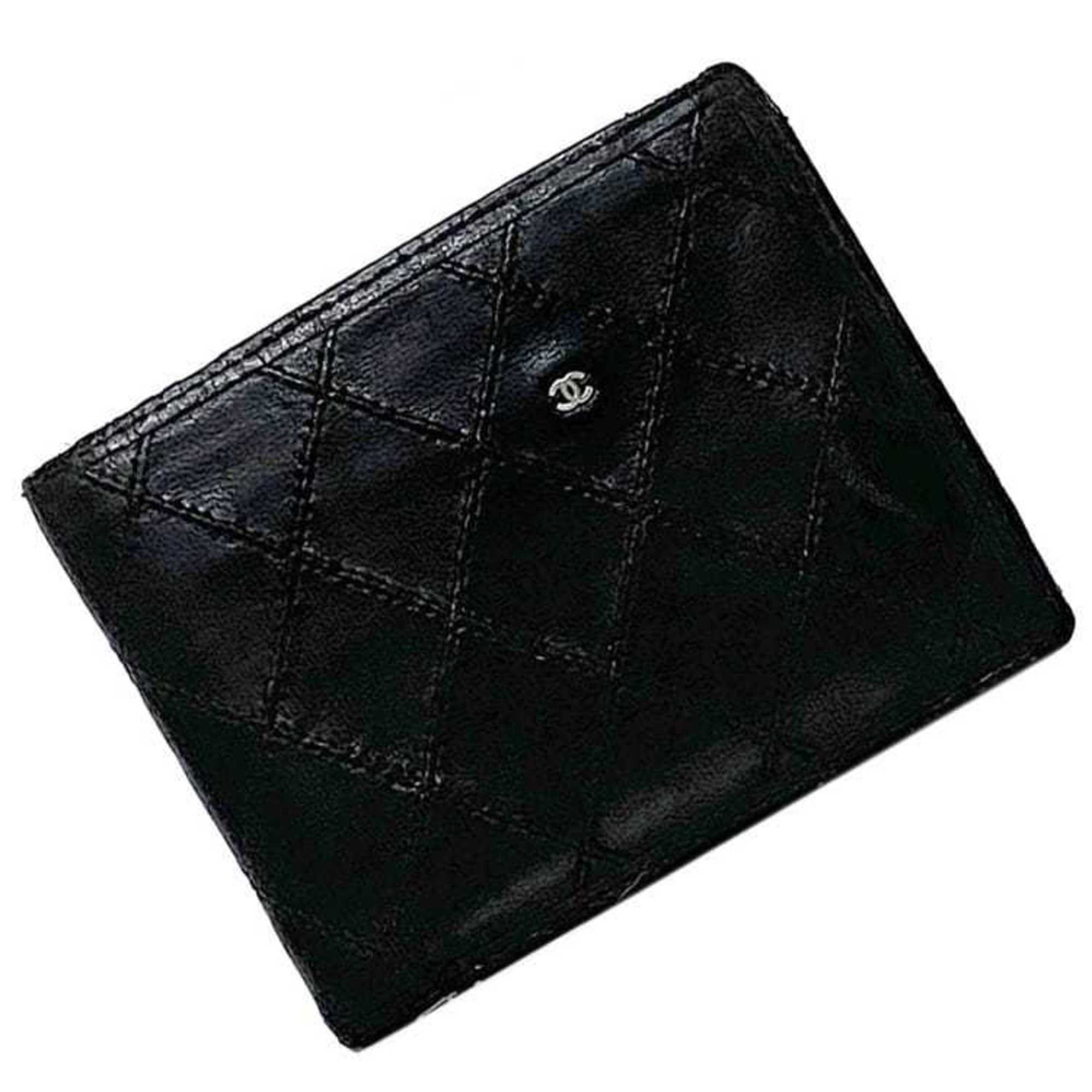 Chanel Black Leather Wallet (Bi-Fold)