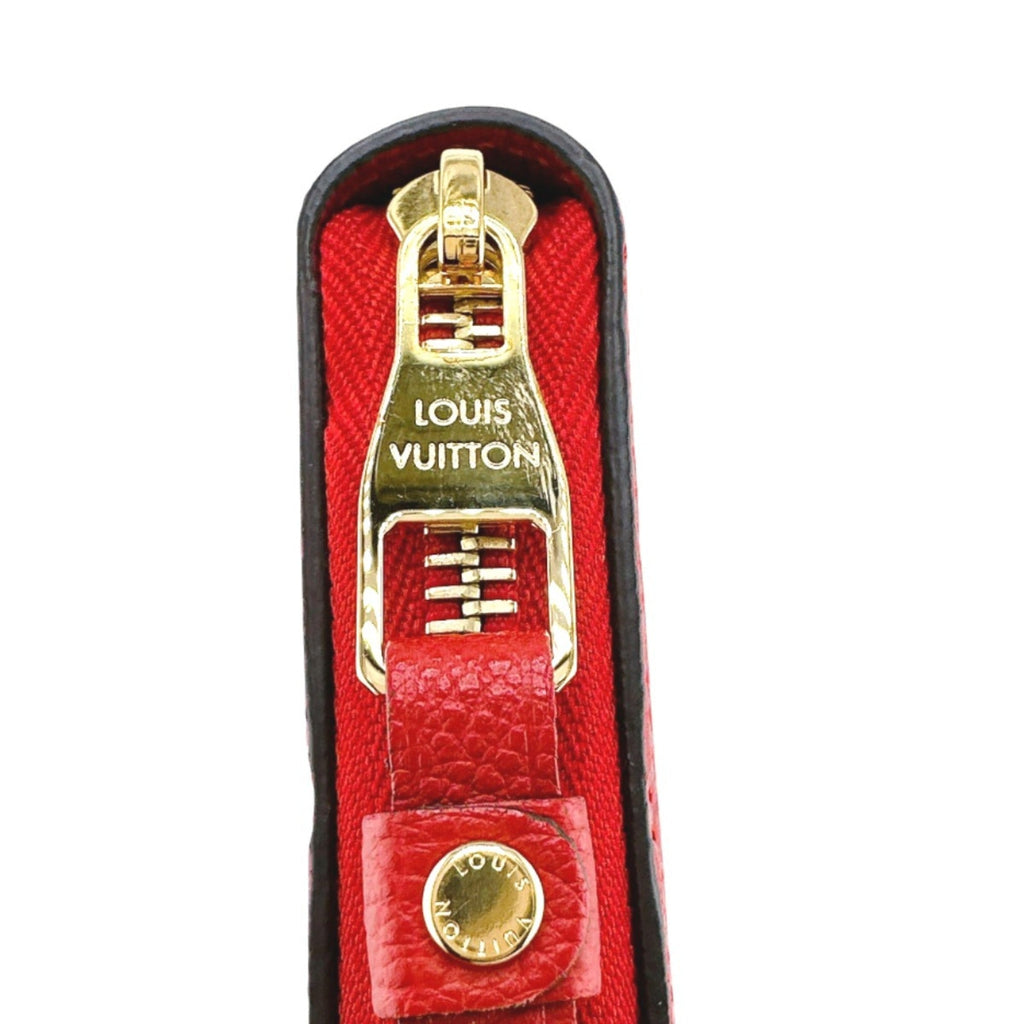 Louis Vuitton Red Color Monogram Empreinte Long Wallet