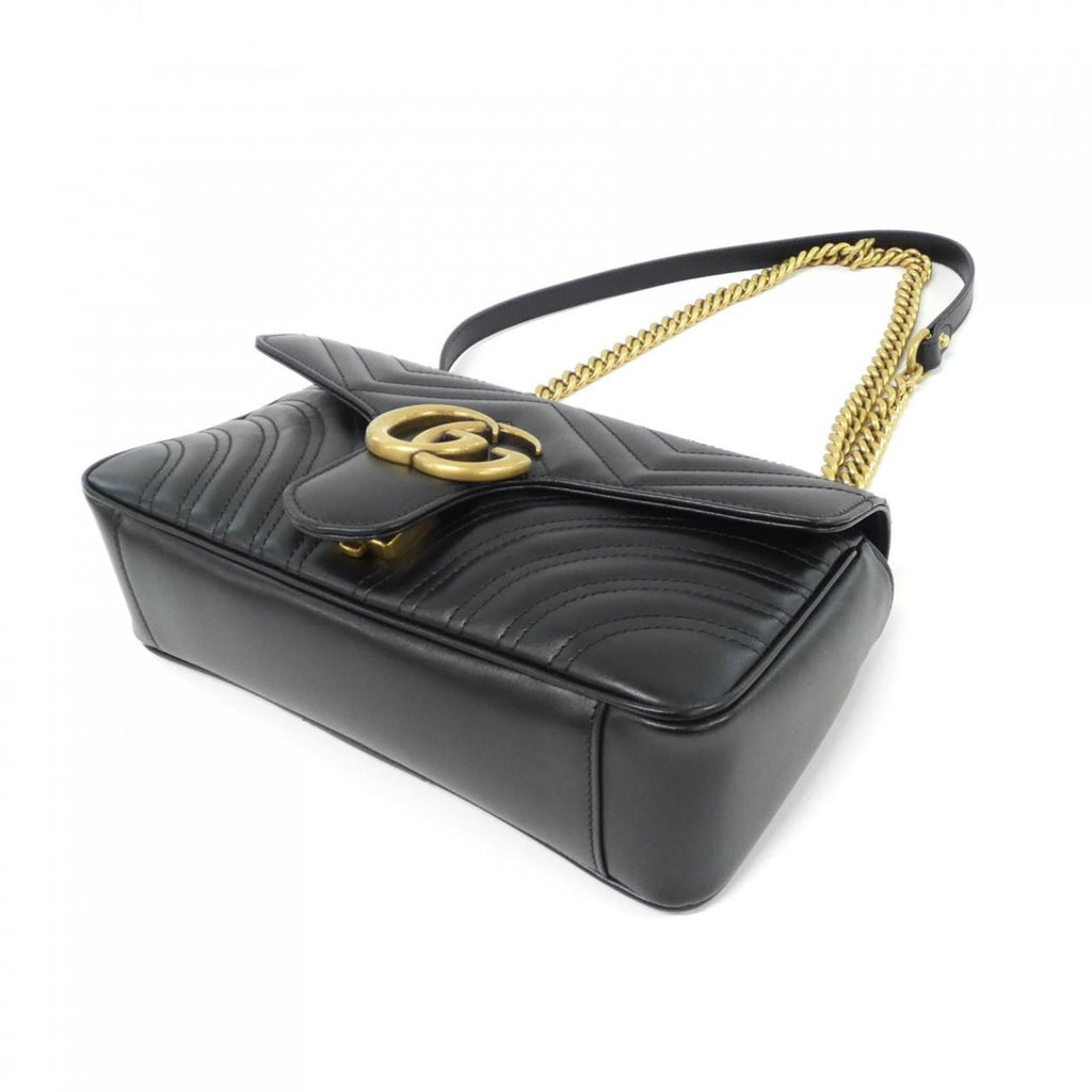 Gucci Black Quilting Leather Shoulder Bag (Pre-Owned)